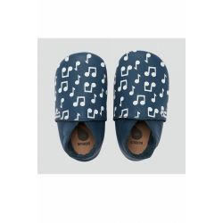 Bobux - Unisex Navy Blue 'Love Notes' Soft Sole Shoes